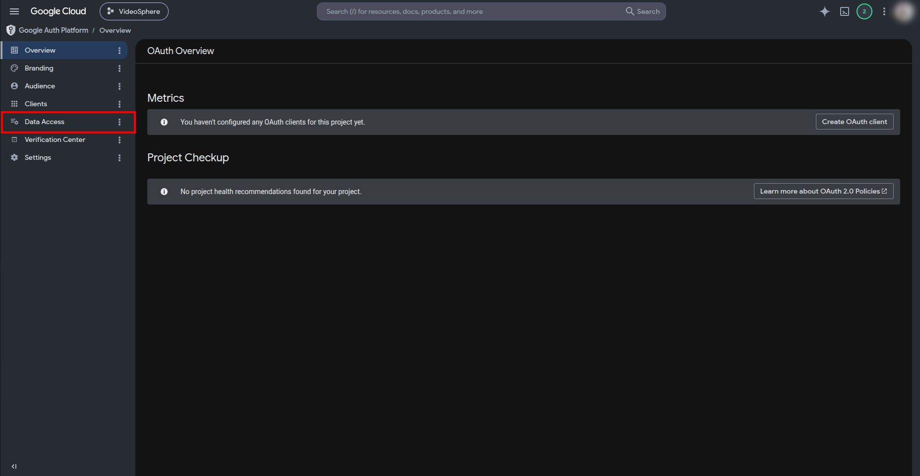 OAuth Overview — Data Access